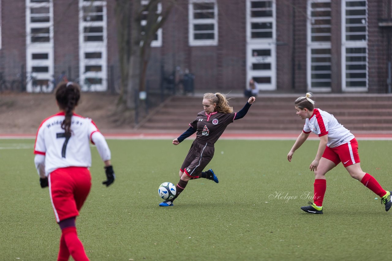 Bild 286 - B-Juniorinnen Walddoerfer - St.Pauli : Ergebnis: 4:1